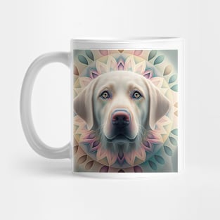 A Fractal Design of A Labrador Retriever Mug